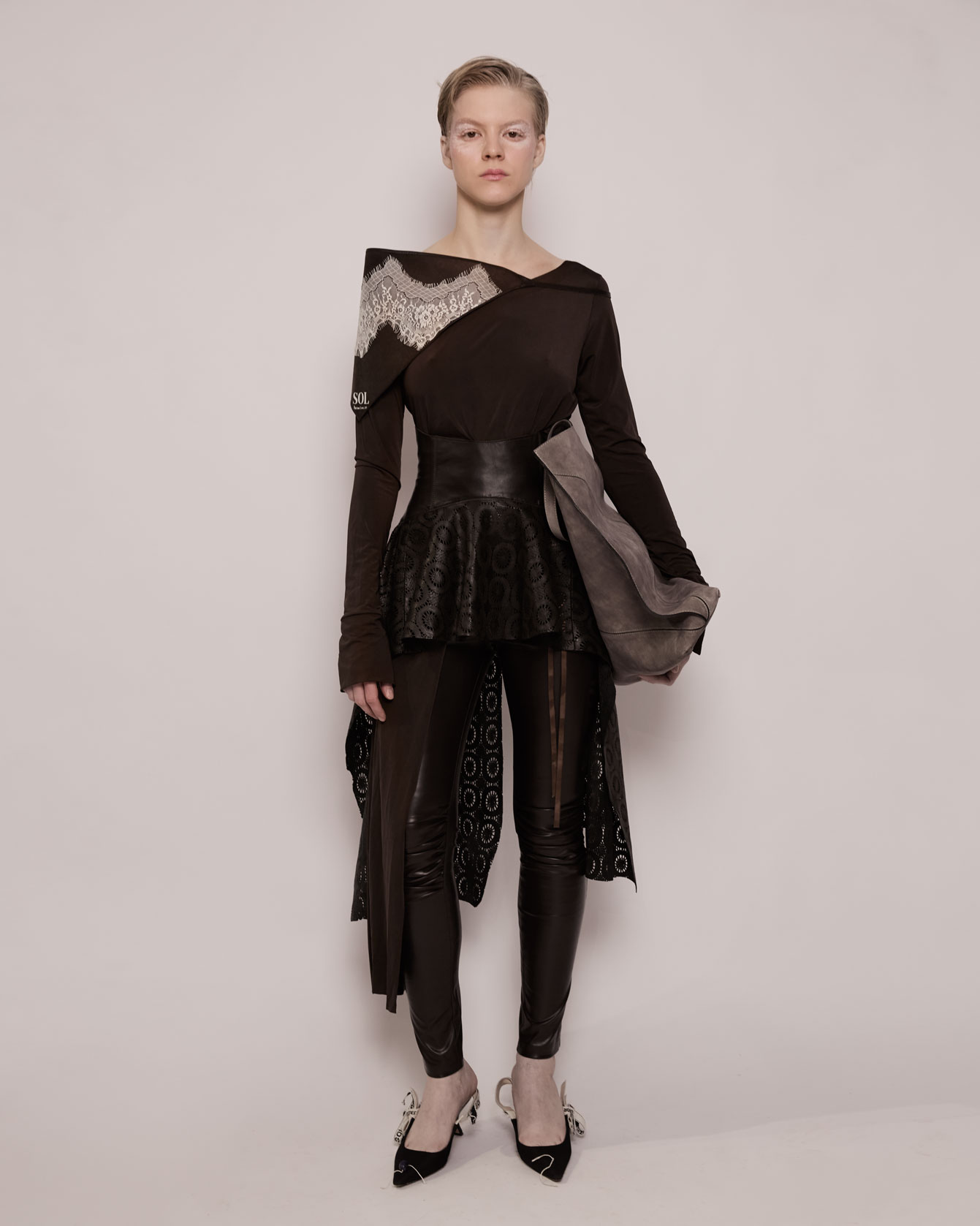 Корсет с баской №7/1 Leather. EX