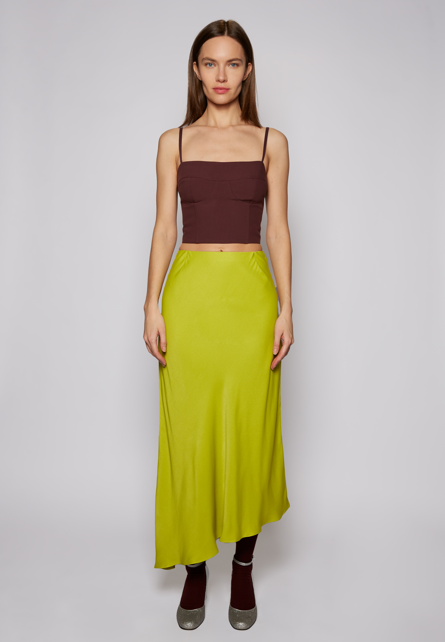 Юбка №47 Asymmetrical lime