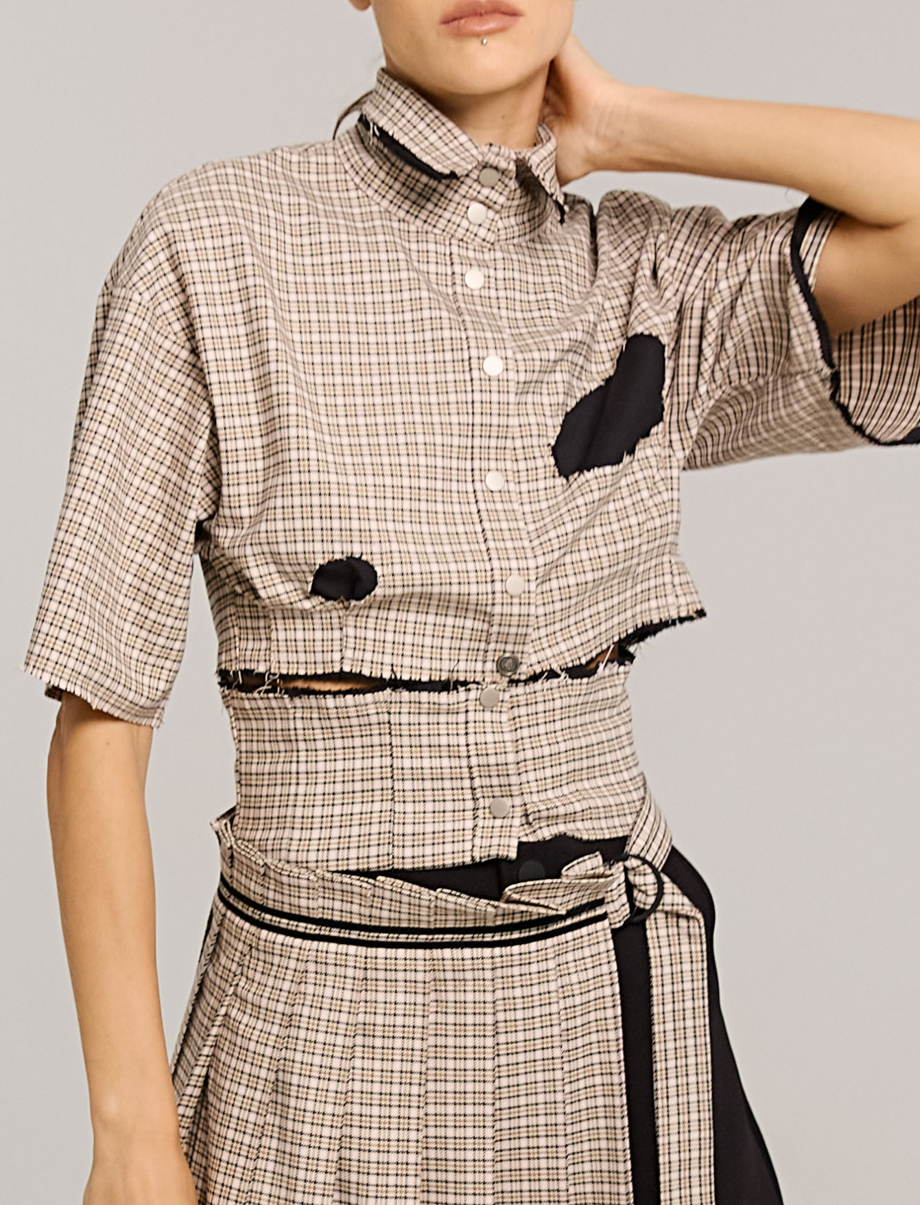 Рубашка №43 Plaid. Stone