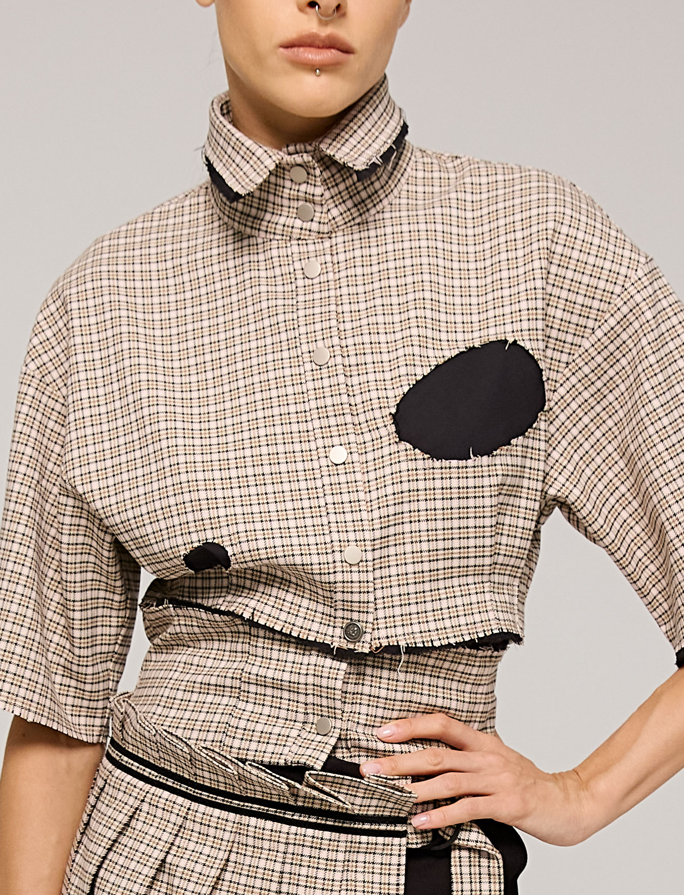 Рубашка №43 Plaid. Stone