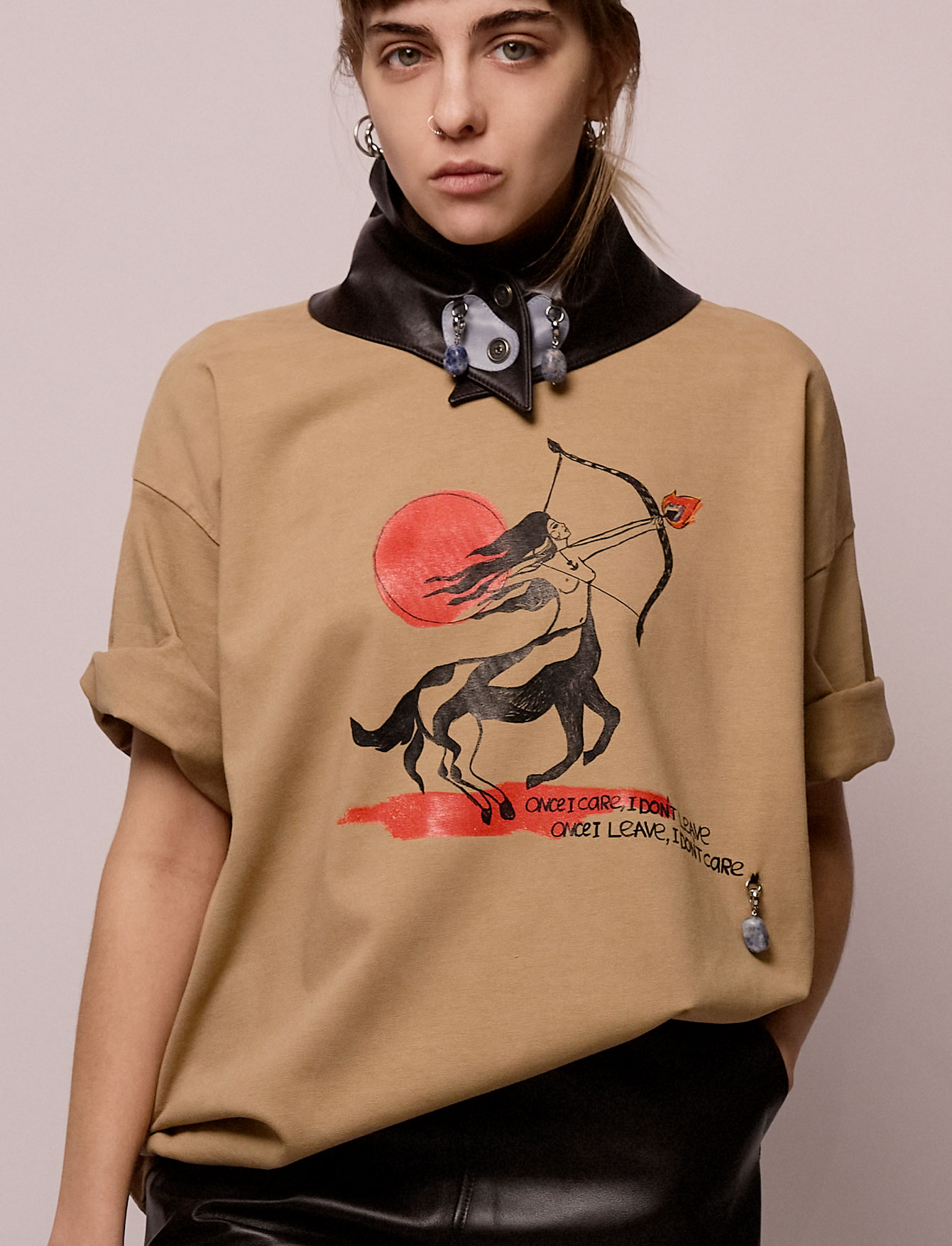Косынка на шею №42 Choco Leather. EX