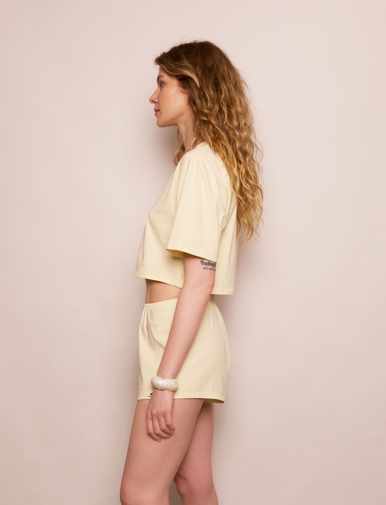 Футболка Crop Ivory
