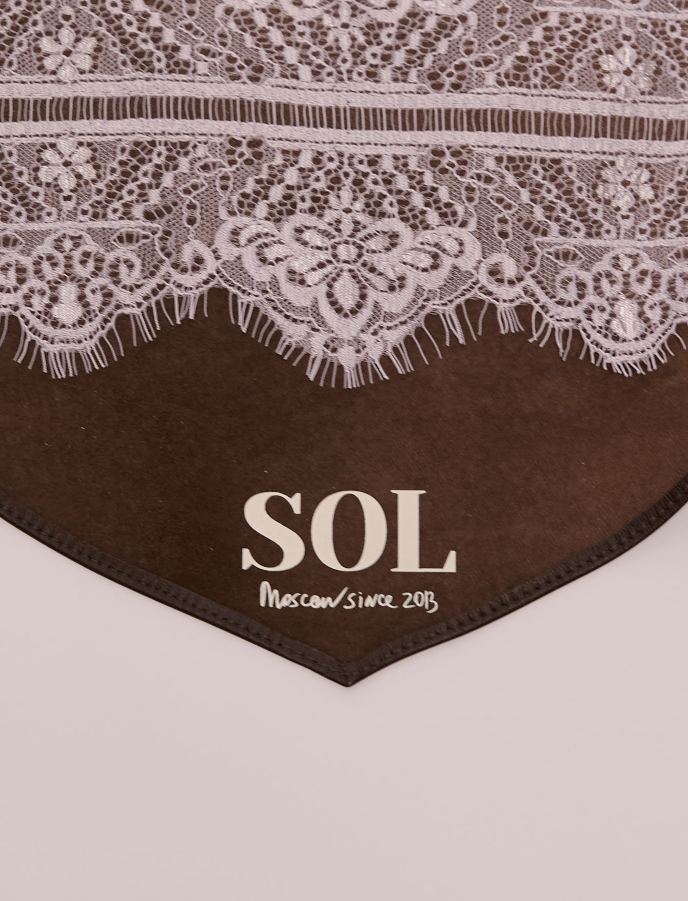 Косынка на шею №42 Choco Leather. EX