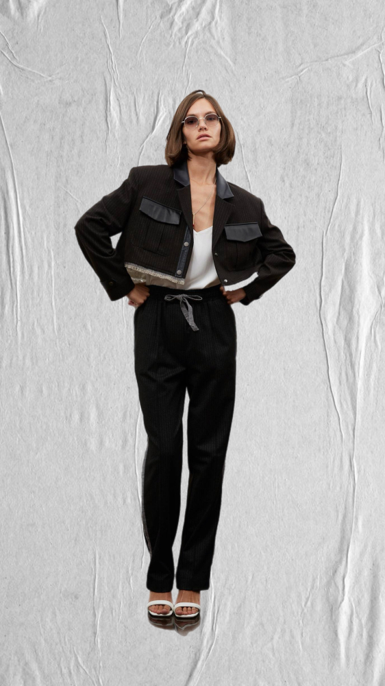Брюки №9 Brown-Grey