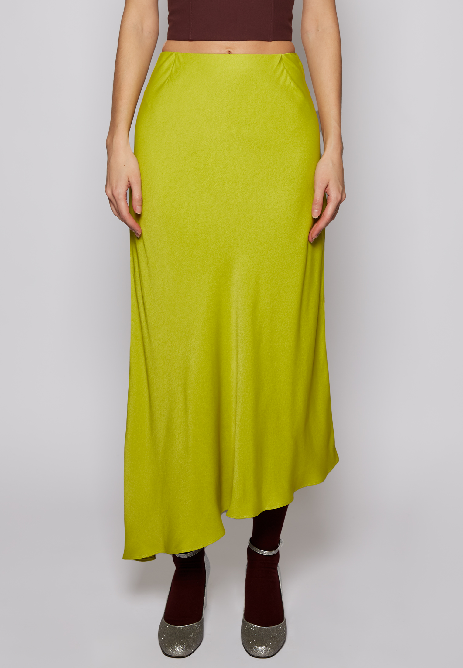 Юбка №47 Asymmetrical lime