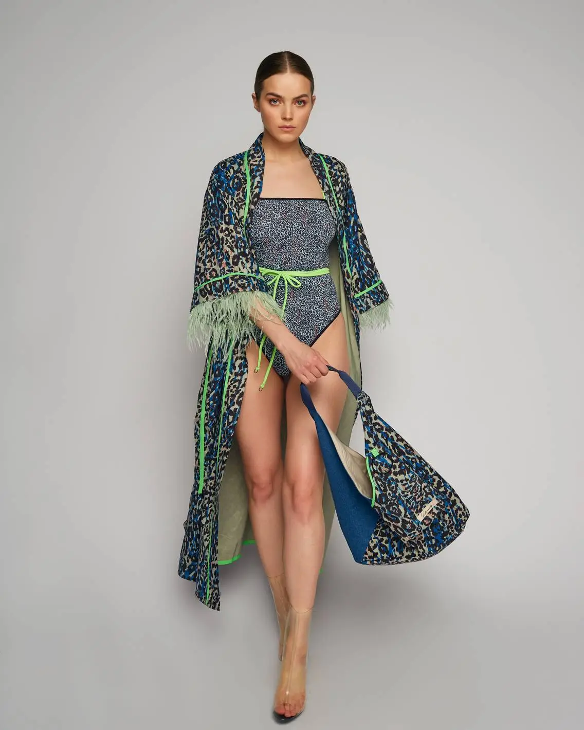 Слитный купальник Bleu Leo