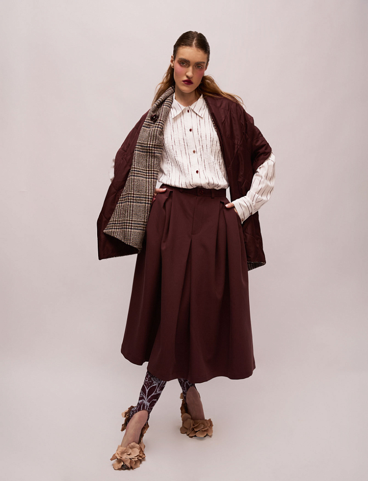Юбка №60 Burgundy